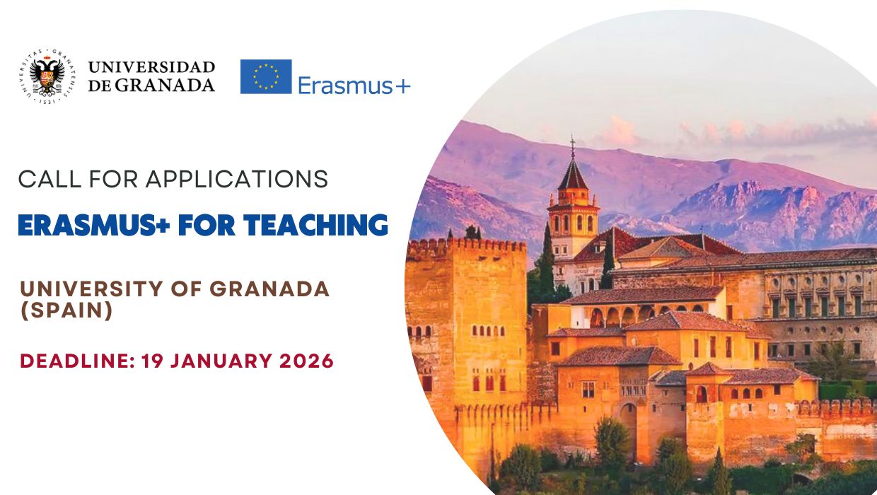 Оголошення конкурсу ERASMUS+ Staff Mobility for Teaching до Університету Гранади 