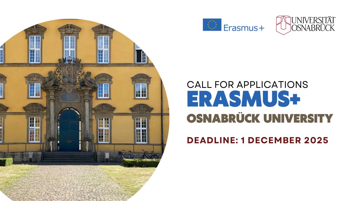 Відкрито конкурс ERASMUS+ в Оснабрюцький університет (Німеччина) на весняний семестр 2025/2026