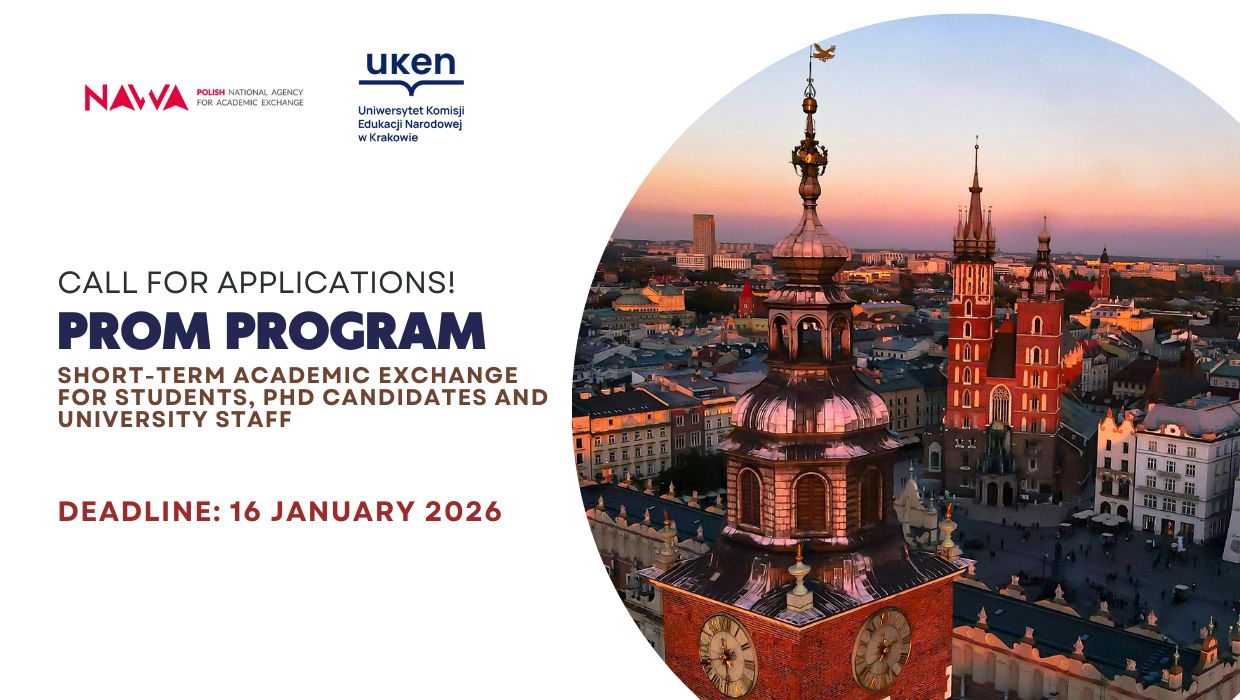 Short-term Academic Exchange: Ongoing Recruitment at UKEN Kraków for Students, PhD Candidates and University Staff