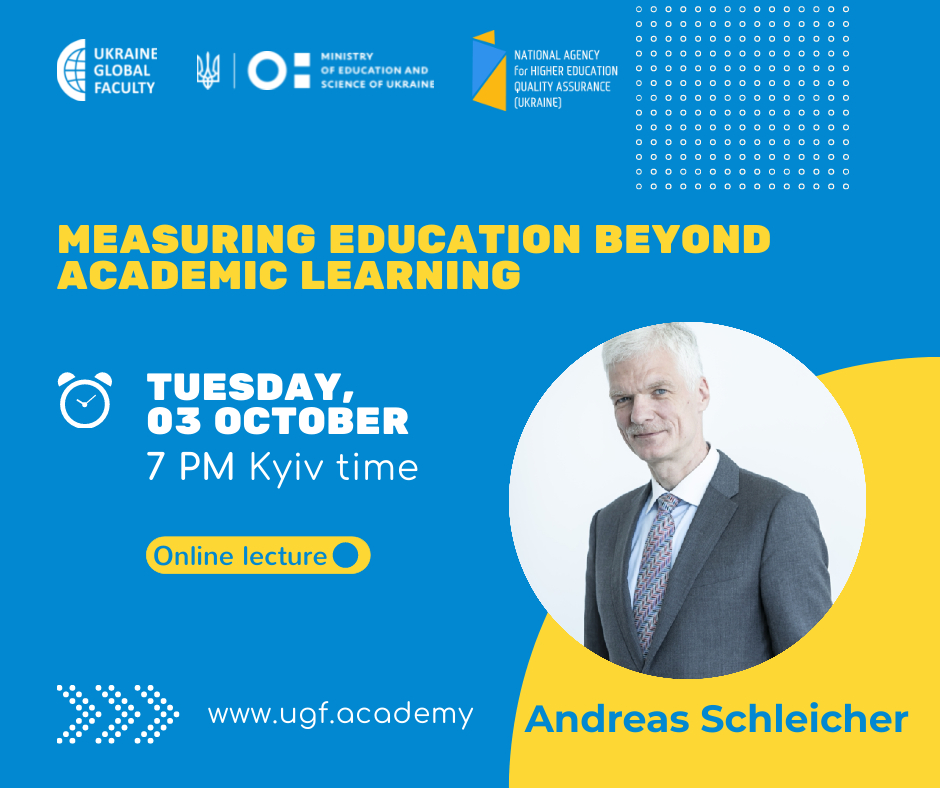 UGF Andreas Schleicher «Measuring education beyond academic learning»